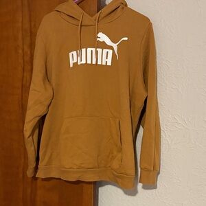 Puma Tan Hoodie with Logo